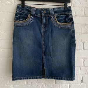 Von Dutch Jean Skirt